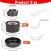 Aluminum Alloy Camping Cookware Kit Nonstick Coating Water Kettle/Pan Pot/Saucepan  Picnic
