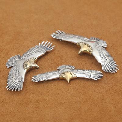Joyería de plata de ley S925 Takahashi Goro, colgante de águila Popular de plata tailandesa Retro para hombres y mujeres