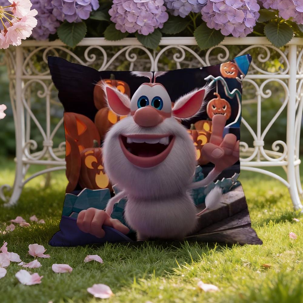 Süßer Fourbob-Booba Kissenbezug für Zuhause & Auto, Doppelszenen-Kissenbezug: Wendbar für Premium-Komfort