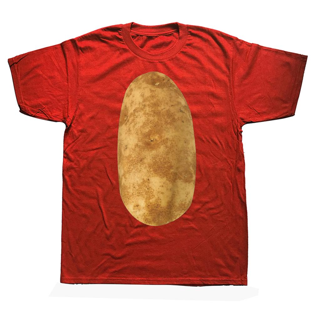 Funny Potatoes T Shirt Halloween Costume Graphic Cotton Streetwear Short Sleeve Birthday Gift Summer Style T-shirt Unisex Clothing