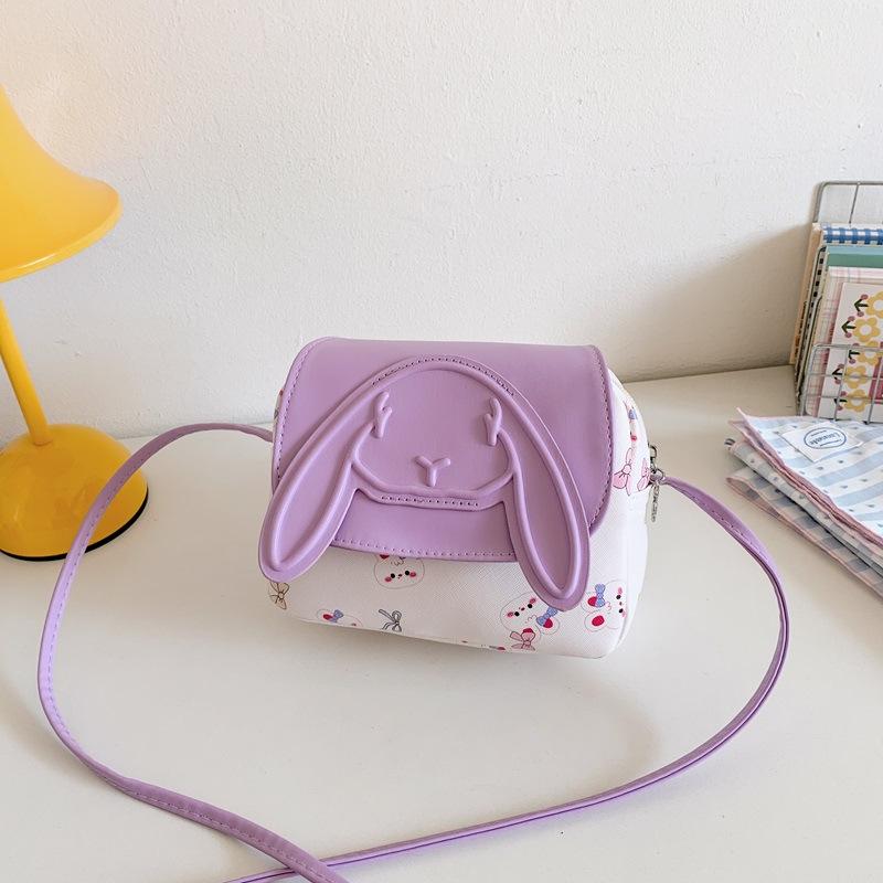Korean Style Cute Cartoon Rabbit Children's Crossbody Bag - Large Capacity