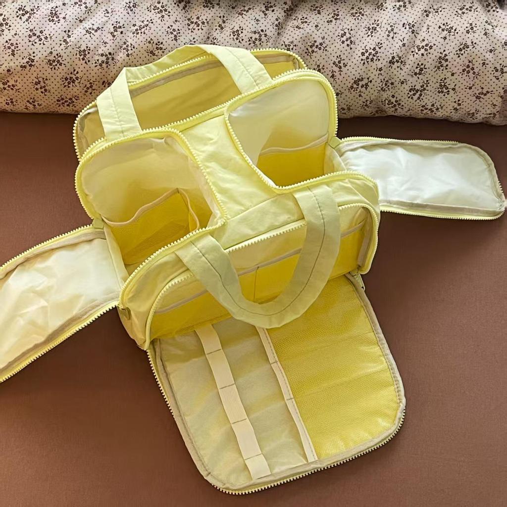 Durable Waterproof Double-Opening Makeup Bag - Large Capacity, Portable & High-Value for Travel