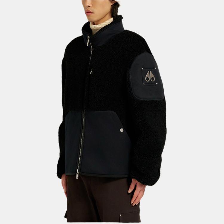 Moose Knuckles patch-pocket fleece jacket M35MS601-292
