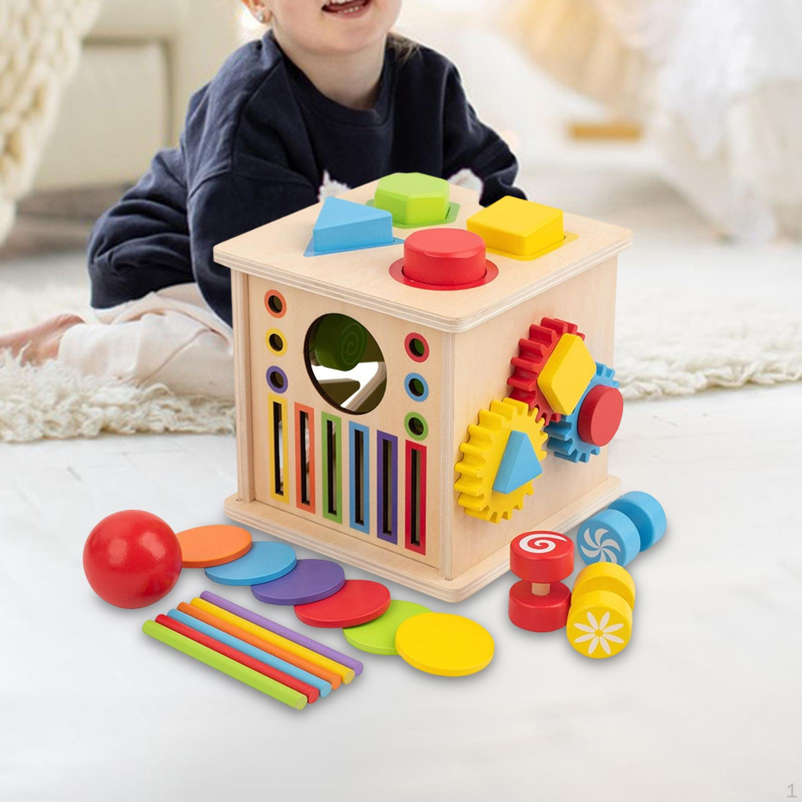 

Color Shape Sorter Toy 8 in 1 Fine Motor Skills Hand Eye Coordination Creative Sorting