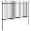 DRONTEN Black Spike Arch Fence
