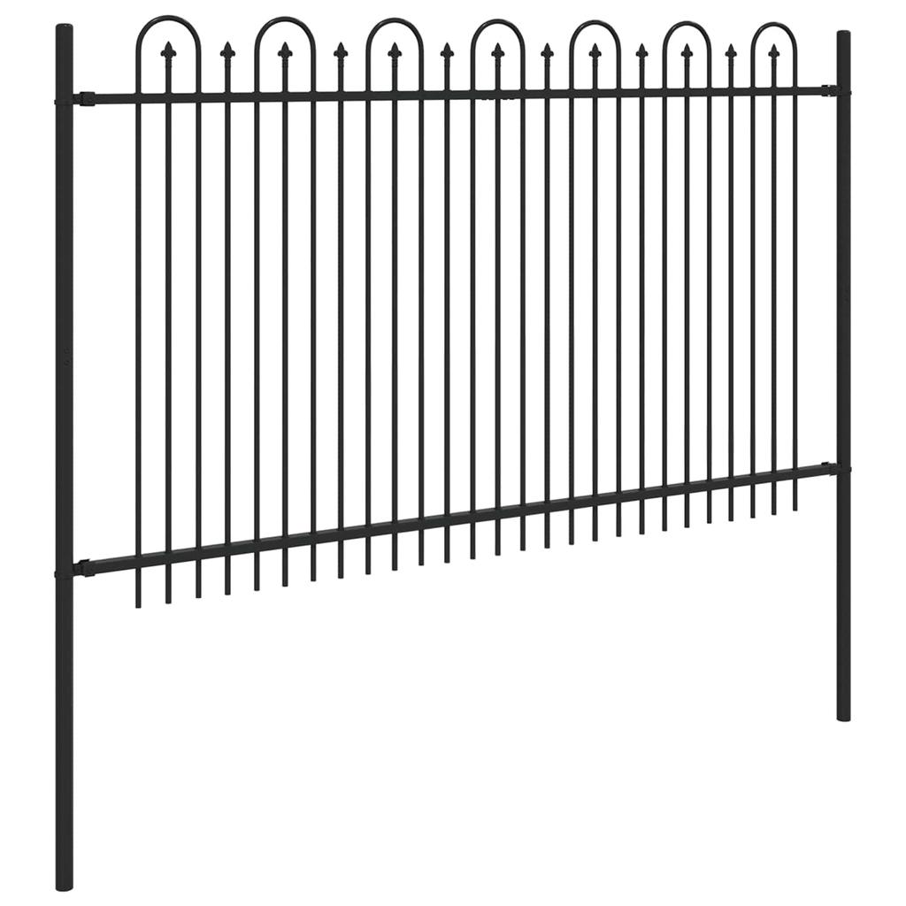 DRONTEN Black Spike Arch Fence