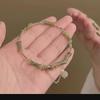 [Green Plum Wine] Bamboo Beaded Bracelet: High-End Chinese Design for Girlfriends