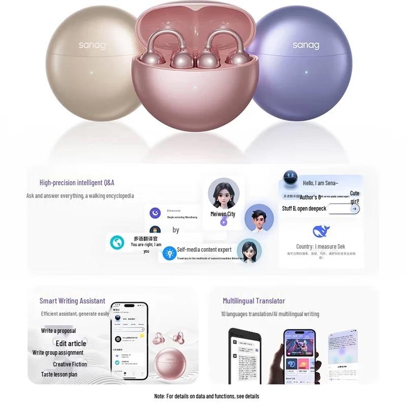 Saina S6S Pro Bone Conduction Ear Clip Headphones