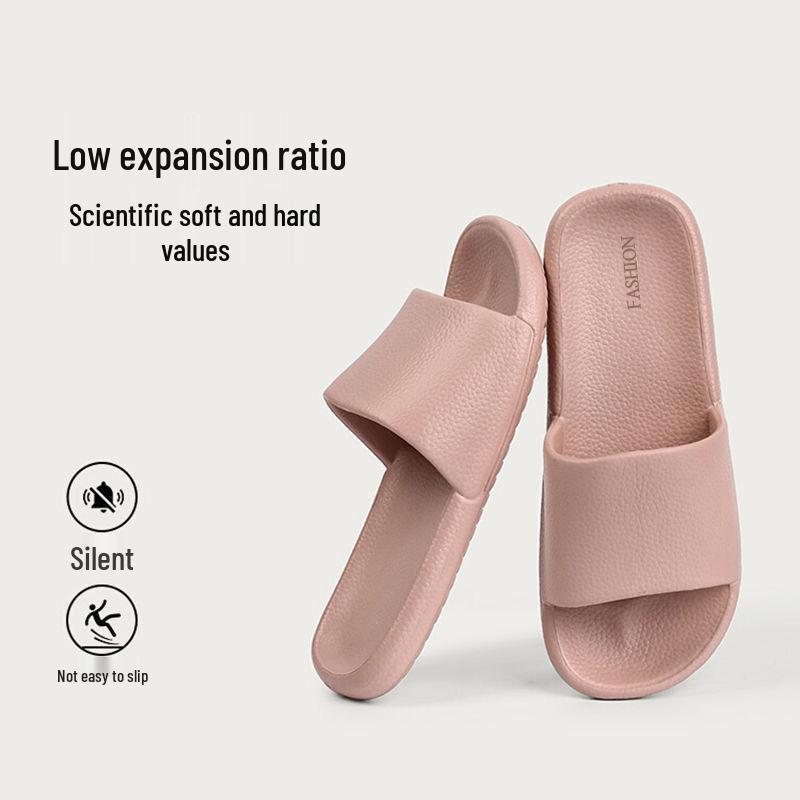 Unisex EVA Leather Texture Cloud Slippers: Odorless, Anti-Slip Indoor Footwear for Summer.
