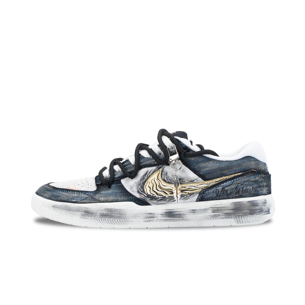 Nike SB Force 58 Ethereal Cavity Golden Blade Abrasion Resistant Slip Resistant Low Top Skateboard Shoes Men's DV5477-012(Team626-)