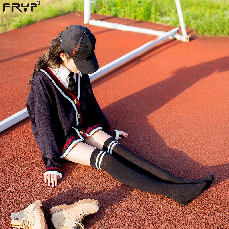 Women's Over-the-Knee Socks: College Style Japanese/Korean Mid-Calf Long Socks for Spring and Autumn