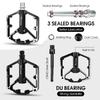 WEST BIKING Bicycle Pedals Sealed DU Bearing Nonslip Pedal Mountain Road Bike Cycling Alloy MTB Pedal Bicycle Accessories