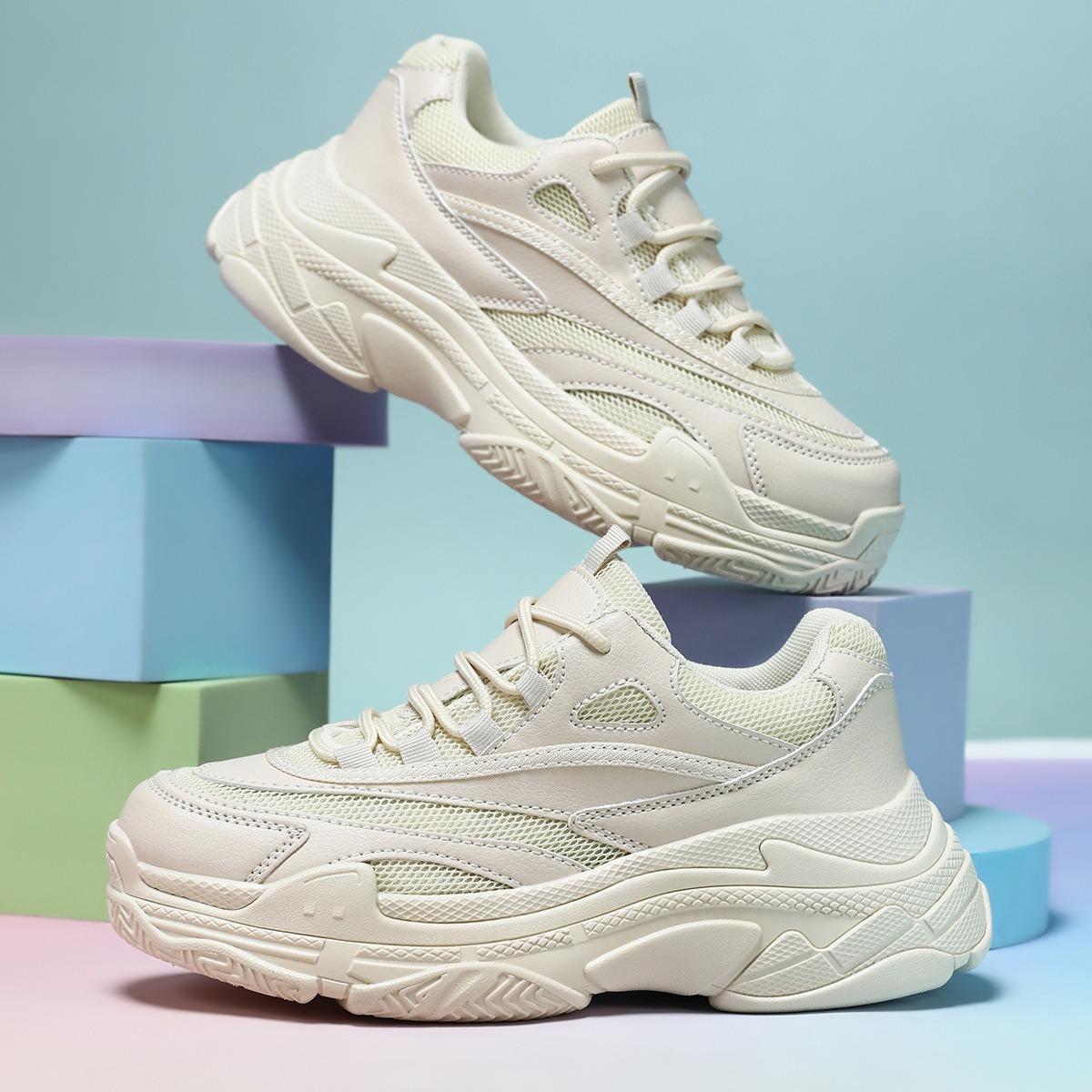 

Модные женские белые теннисные кроссовки для улицы, осенние новинки, дышащие, на платформе, женские кроссовки для бега, высококачественная обувь для баскетбольных тренировок 36 белый