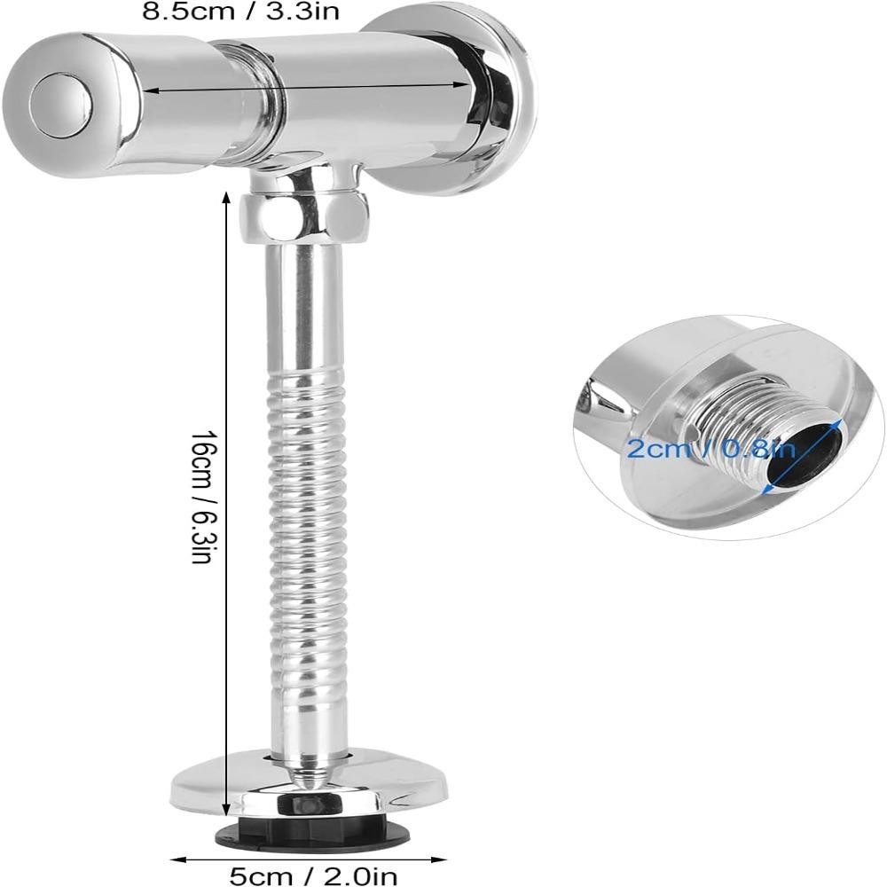 Pressing Type Manual Flush Valve Copper Material Diaphragm Flush Valve  For Home Use