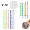 16-Piece Mandala Dotting Tools Set: Stencils, Dotting Sticks & Pens for Spray Painting and Rock Art