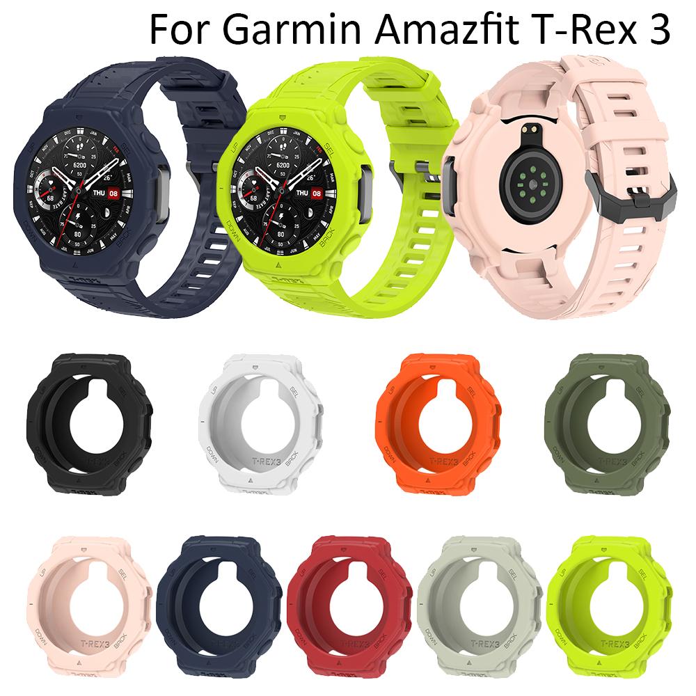 Silikonový ochranný kryt pro chytré hodinky Garmin Amazfit T-Rex 3, náhradní příslušenství, rámečky, pouzdra, ochranný kryt displeje