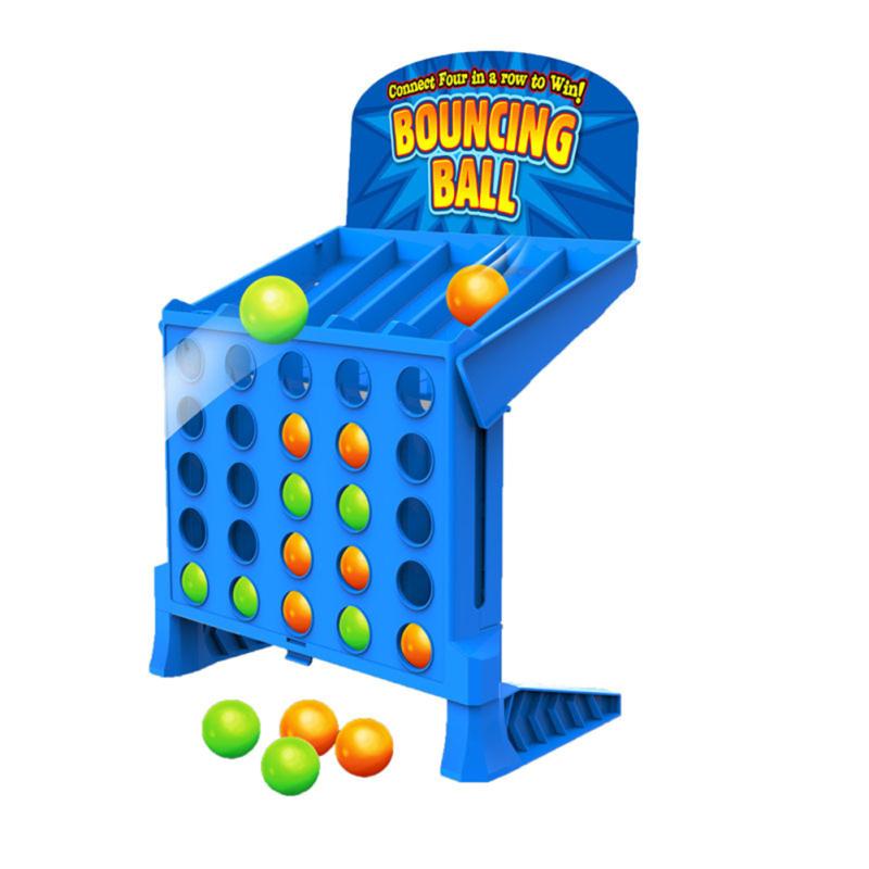 Board Games Bounce Balls Shots Educational Connect 4 Game Bouncing Linking Shots Toy Parent-child