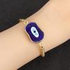 Nidin New Creative Design Evil Eye Charm Chain Bracelets Adjustable 7 Colors For Women Birthday Party Jewelry Accessories Gifts