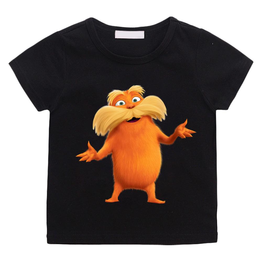 Summer New Style The Lorax TEE 100%Cotton Kawaii Boys/girls TOPS Cartoon Print Manga Tee Comfortable O-neck Tee-shirt