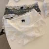 Japanese Fair Isle Cotton Panties: Soft, Breathable, Lace-Trimmed Triangle Briefs