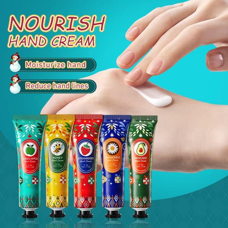 Christmas Gift 5/box Hand Cream Set Moisturizing Nourishing Anti Cracking Repairing Hands Care Beauty Skincare Hand Creams Sets