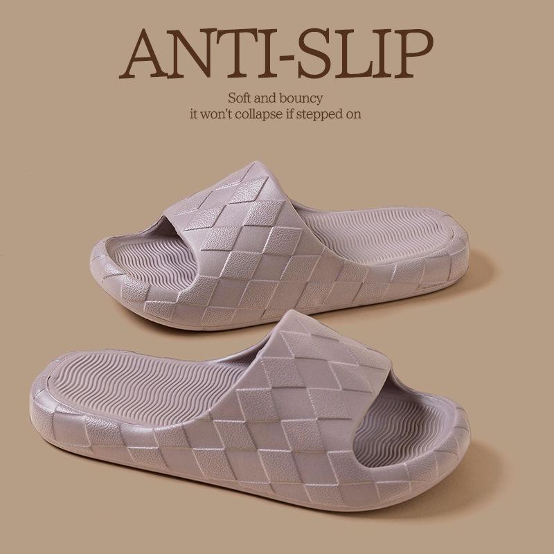 Retro silent slippers summer new bathroom bath non-slip deodorant home sandals