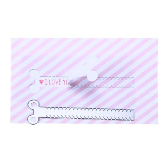 2 pezzi/set Rip Strips Stencil in metallo Stampo Fustella per Scrapbooking Album Fai da Te