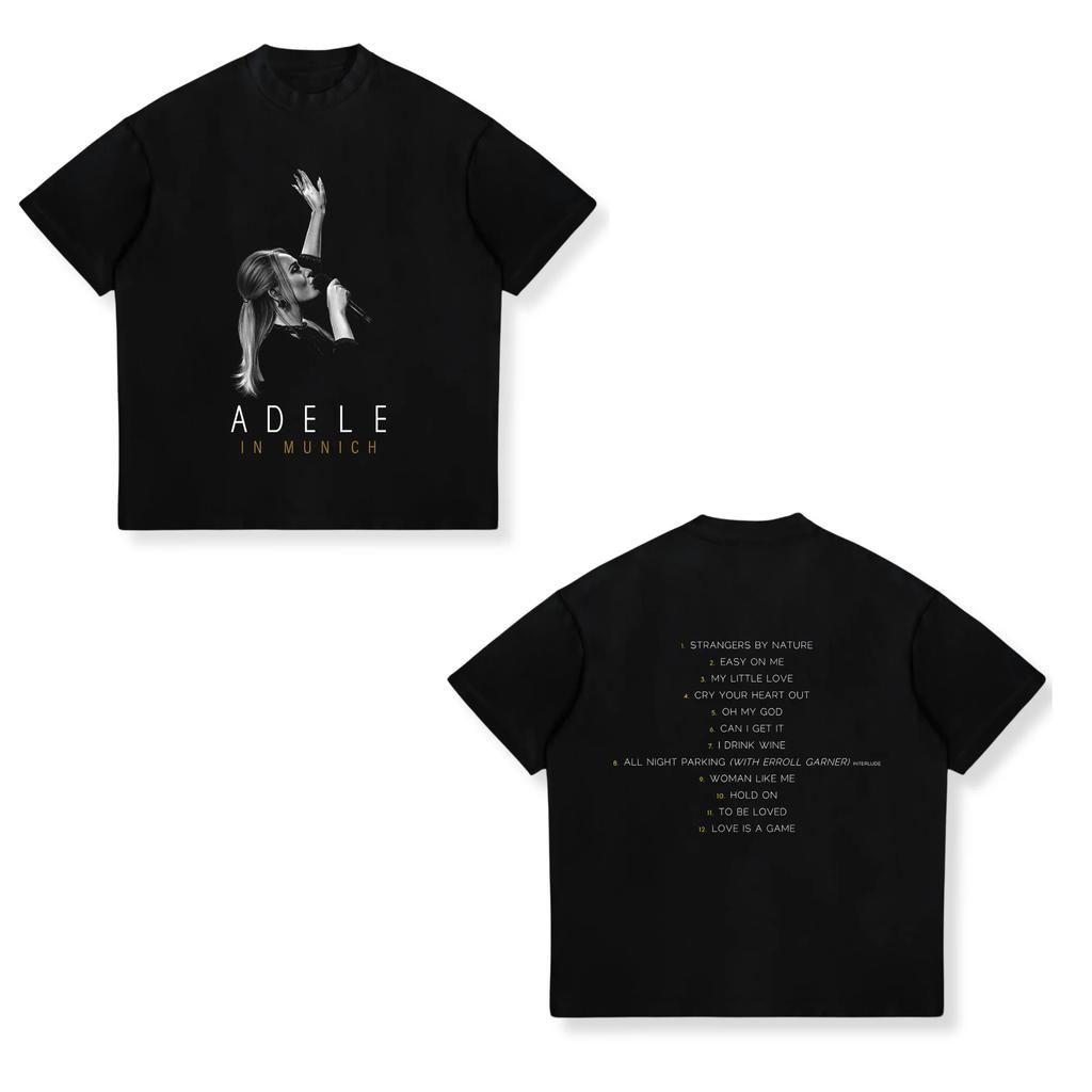 Best Famous Singer Adele Face Graphic Tshirt Unisex Women Clothing Fashion Pop Music Tshirts Unisexs Oversized T Shirts Fans Gift