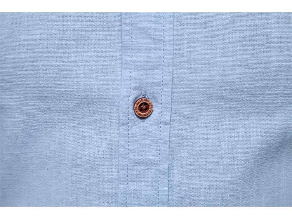 Men's Cotton-Linen Casual Long-Sleeve Shirt - Japanese Style