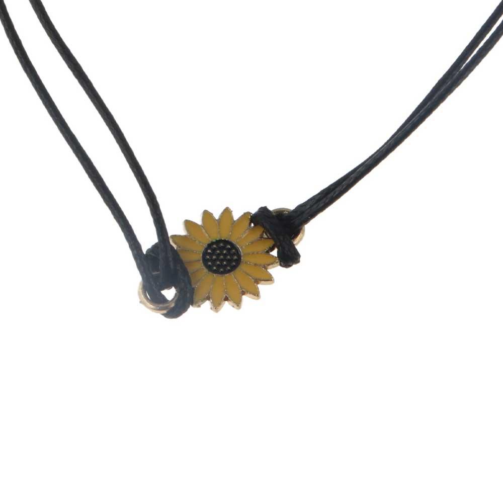 Love And Friendship Wild Daisy Couple Bracelet Fashion Jewelry Sunflower Bracelet Woven Bracelet