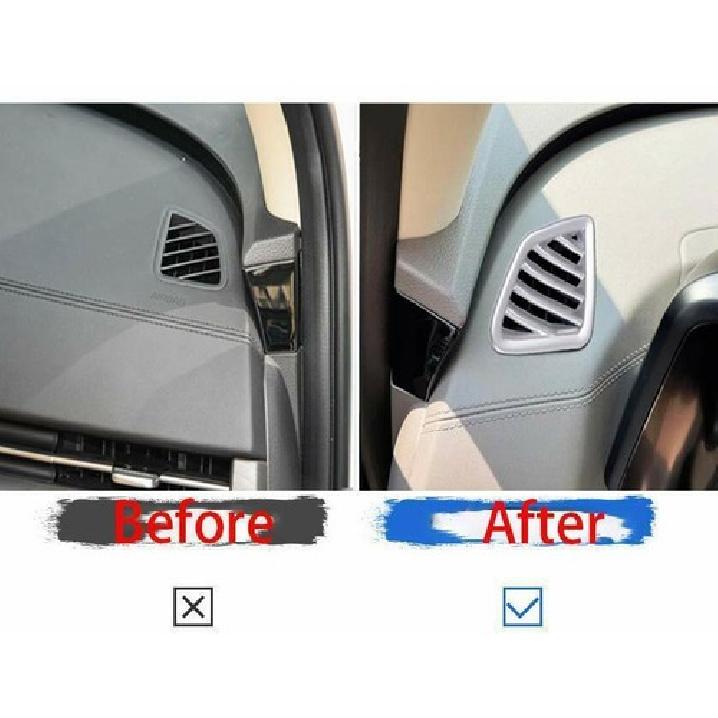 Instrument L&R Air Outlet Vent Cover Trim For Kia Carnival 2022-23 Matte Silver