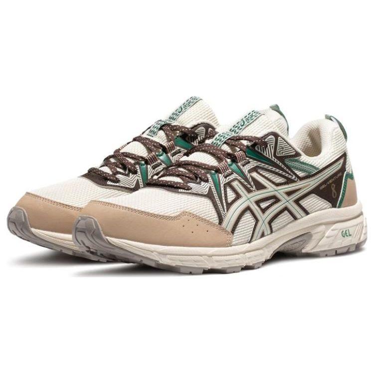 Asics Gel-Venture 8 Comfortable Versatile Fabric Synthetic Leather Durable Low-Top Training Running Shoes Men sneaker Brown 1011B831-100