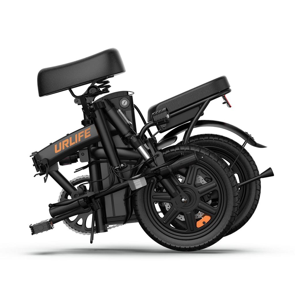 URLIFE F1L Adult Outdoor Folding E-Bike 48V7.5AH Battery 350W Motor City Electric Mountain Bicycle 14 Inch Off-Road Electric Bicycle