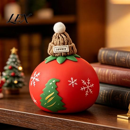 Cute Santa Claus Doll Figures Christmas Tomato Bear Squeeze Toy for Stress Relief, TPR Decompression Soft Anxiety Relief Toys Figure with Festive