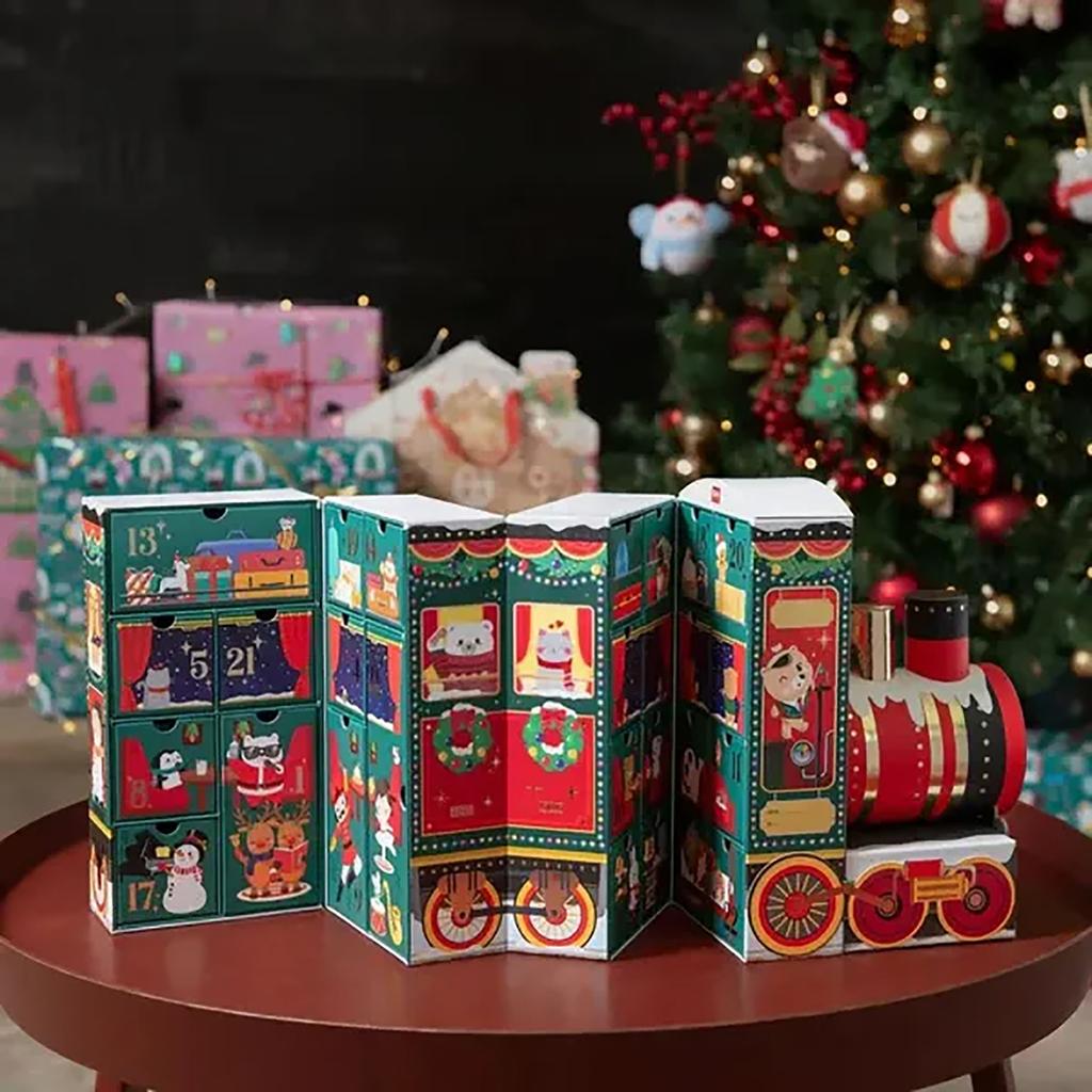 Dream Express Advent Calendar Limited Edition , Train-Shaped Christmas Countdown Box With 24 Unique Surprises, 80ml