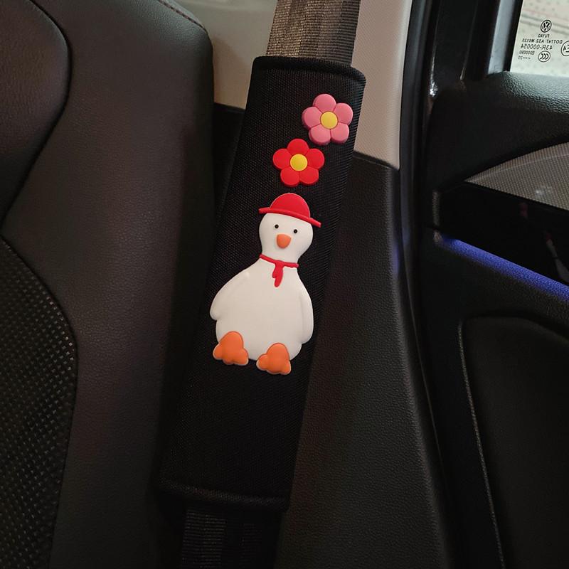 Cute Cartoon Car Seat Belt Shoulder Pad Cover For Summer Long-lasting Four Seasons Female
