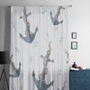 Nautiskt Ankare Skir Gardin För Vardagsrum Modern Voile Tüll Fönstergardiner För Sovrum Kök Draperier