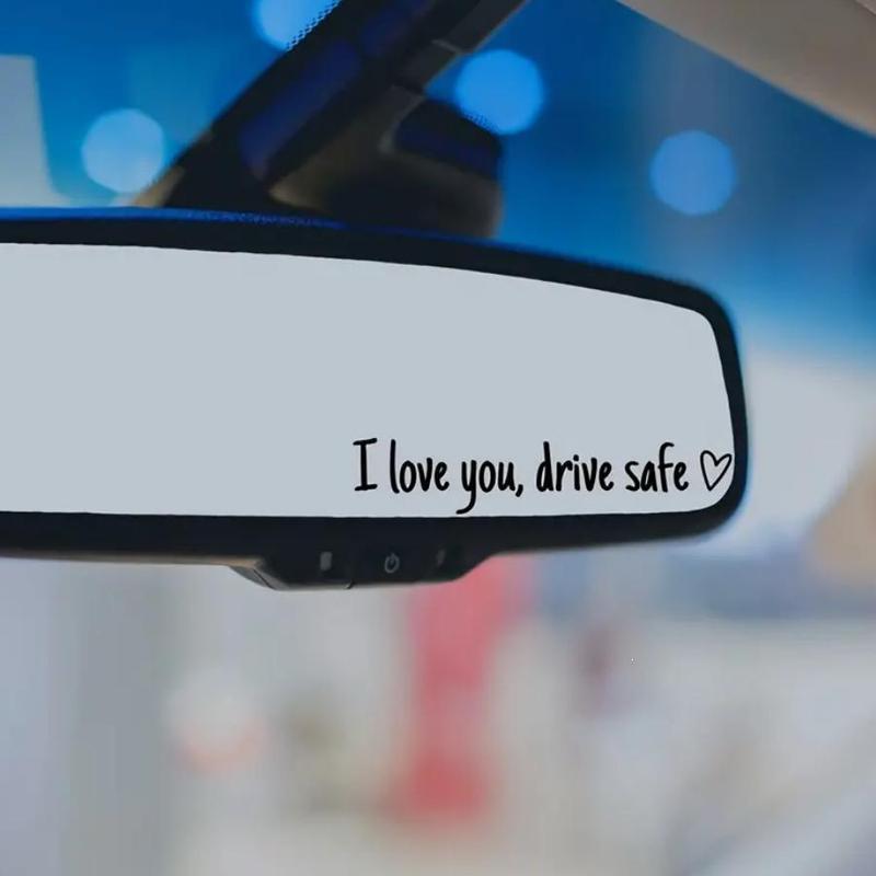 S 44062 Drive Safe Waterproof Car Sticker чёрный/белый