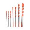 Drill Bits Punching Triangular Drill Bits with Storage Case for Ceramics Marble Wall Openings