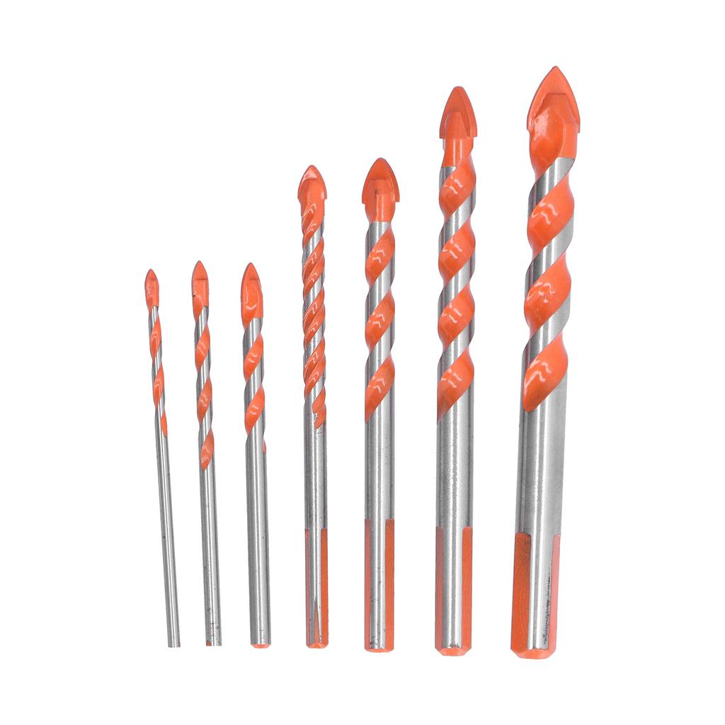 Drill Bits Punching Triangular Drill Bits with Storage Case for Ceramics Marble Wall Openings