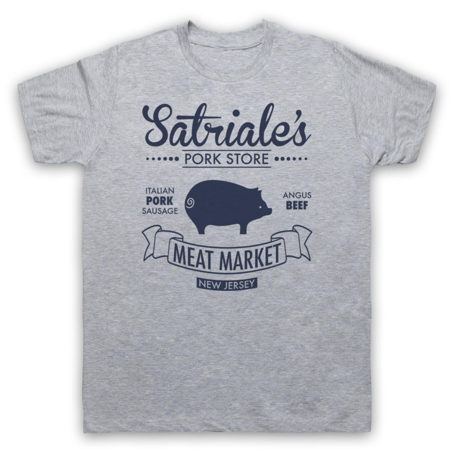 BenberFashion THE SOPRANOS SATRIALE'S PORK STORE HBO Casual Pure Cotton Round-neck T-shirt 4XL