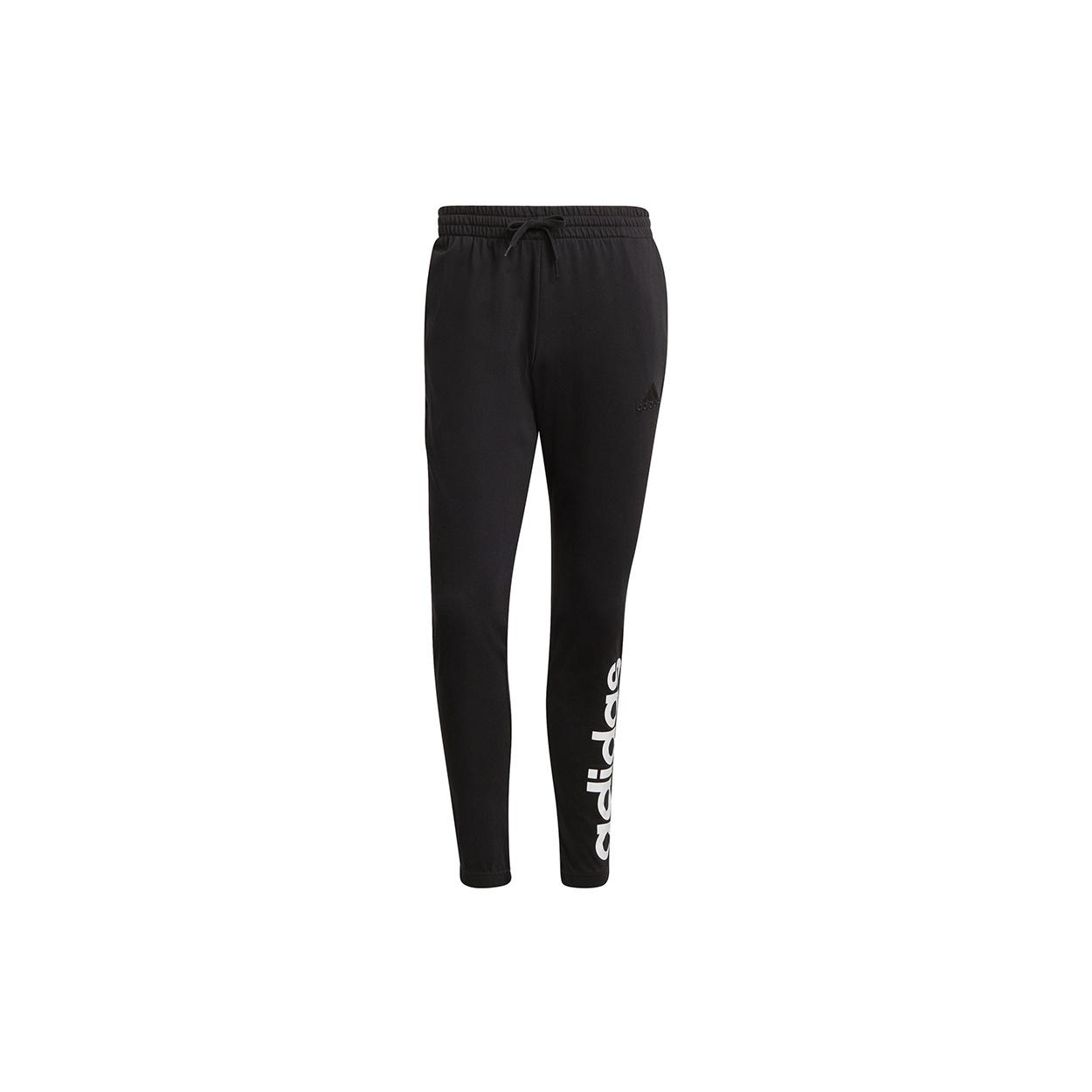 adidas M Lin Sj Te Pt Logo Printing Sports Training Cone Long Pants Black Men s GK8827 S
