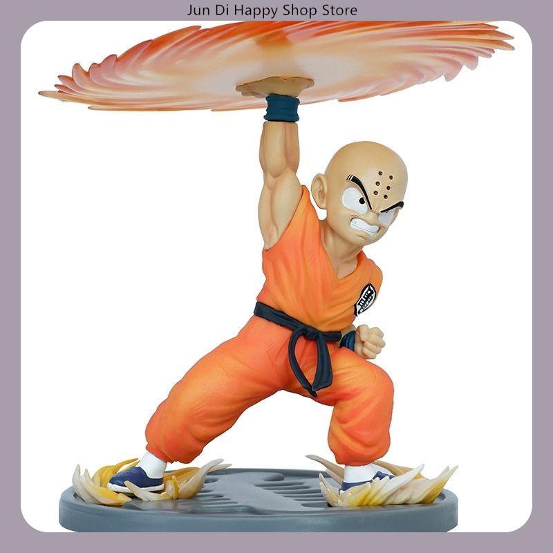 18cm Dragon Ball Krillin Kienzan Anime Figure Model Statue Desktop Decoration