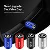 SKIA7 4Pcs Car Tire Valve Caps Alloy Dust Cap For Lexus RX330 IS250 Ct200h ES300h RX350 IS300h ES350 Car Styling Accessories Valve Cap