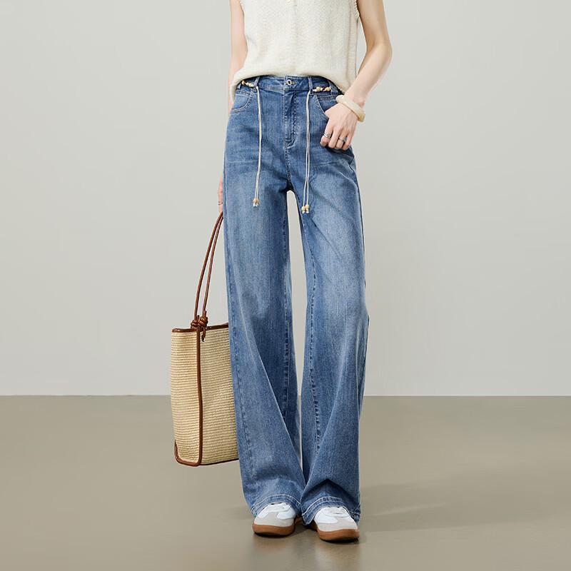 ESE-Y Women s High-Waist Straight-Leg Summer Jeans 31