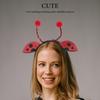 Healeved Ladybug Headband for Kids and Adults, Lightweight Hairband with Cute Insect Motif, Perfect for Parties and Events, 11.02 x 10.24 x 1.06