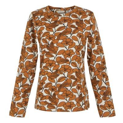 Womens/Ladies Orla Kiely Birdy Long-Sleeved Winter T-Shirt