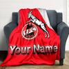 1pc 1.FC Kaiserslautern Blanket with Custom Name, Gift, for Men and Women, Soft Blanket, Good for Sofa Bed Couch Travel, Lightweight Flannel Blanket