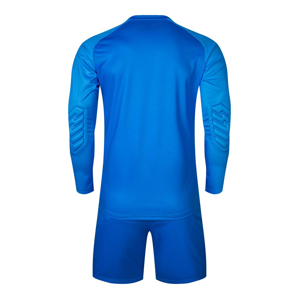 Kelme Torwartbekleidung Langarmshirt und Fußballtorwart Trainingsbekleidungsset, Hose, (Blau, L)