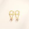 Temperament Tassel Chain Flower Ear Buckle Korean Version Exquisite Small Ins Style Fashionable Sweet Earrings Women